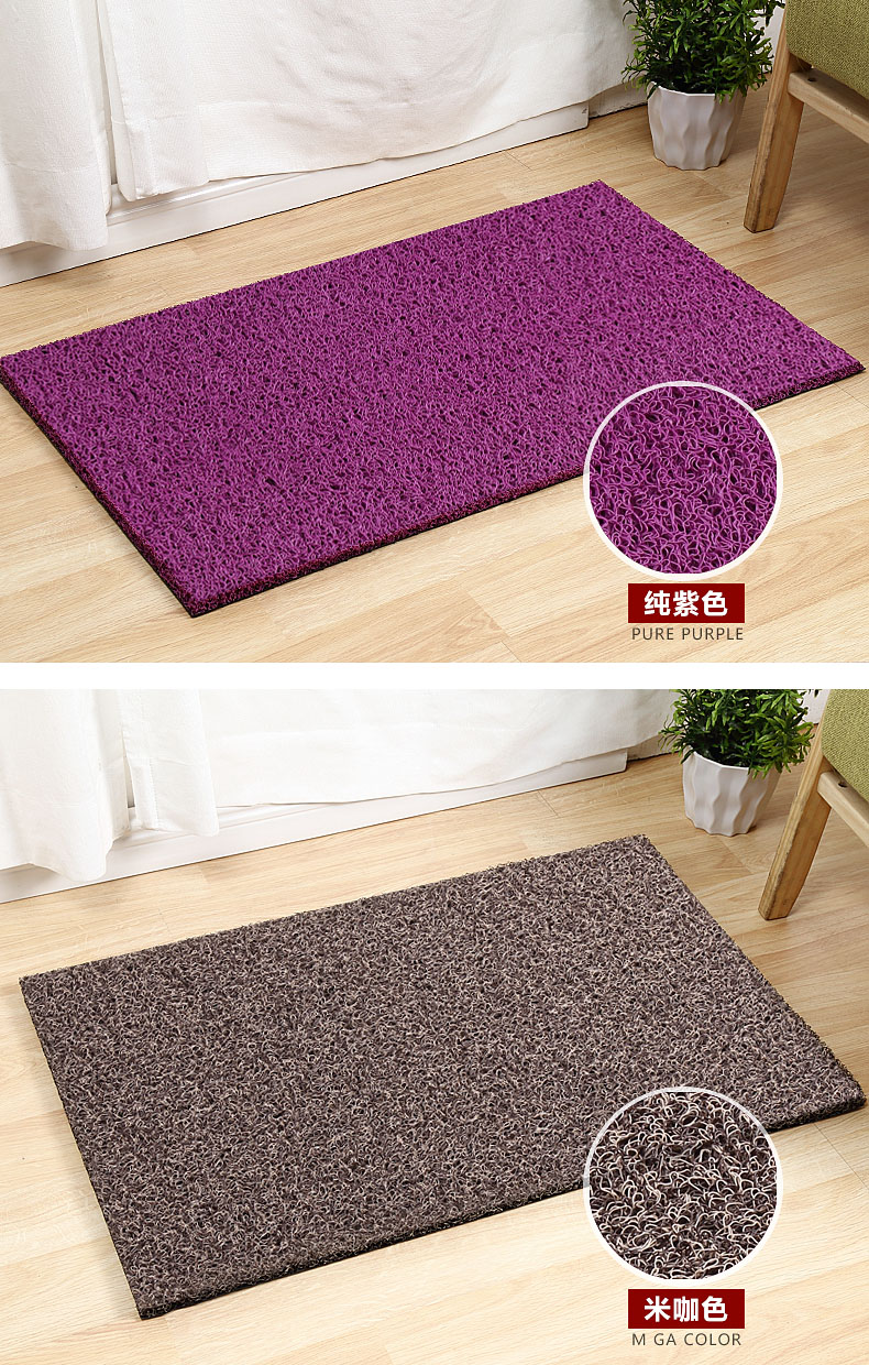 Jiade Ao có thể cắt vòng dây dày hơn tùy thảm cửa cửa mat mat tắm nhà bếp cửa mat - Thảm sàn thảm chùi chân nhựa