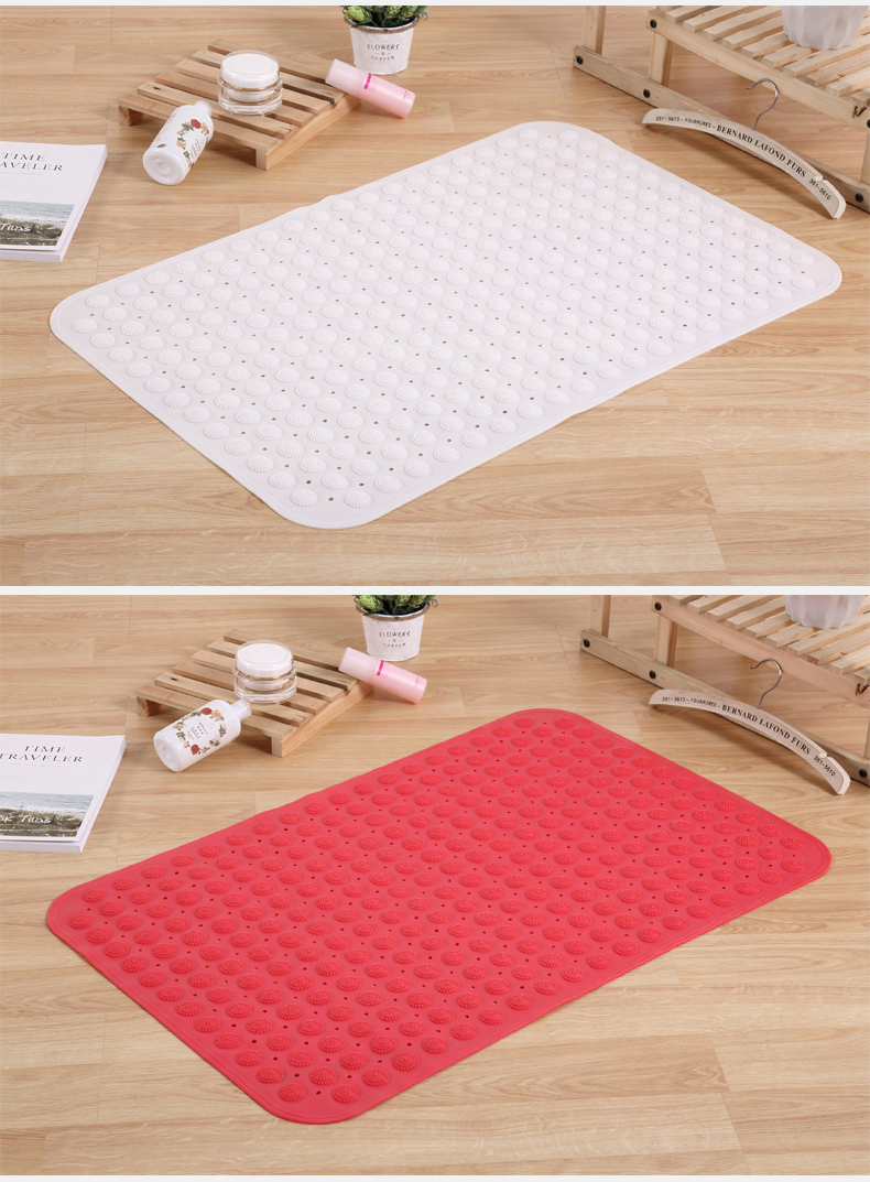 Phòng tắm chống trượt mat tắm vòi hoa sen nhà vệ sinh cửa nhựa PVC mat vô vị hút cốc cửa mat thảm đá lau chân