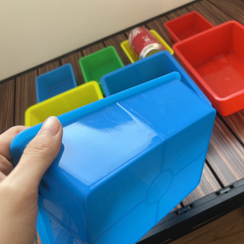 Colorless Mini Storage Box Plastic Rectangular Small Parts Seafood Frozen Packaging Plastic Box Material Basin