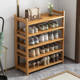 Nanzhu multi-layer shoe rack simple household door economical dustproof shoe cabinet solid wood space-saving storage shelf