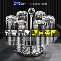 HRCCI High-end Living Room Crystal Glass Cups Suit Home Hospitality Cups Modern Light Lavish Tea Cup Advanced Sensation