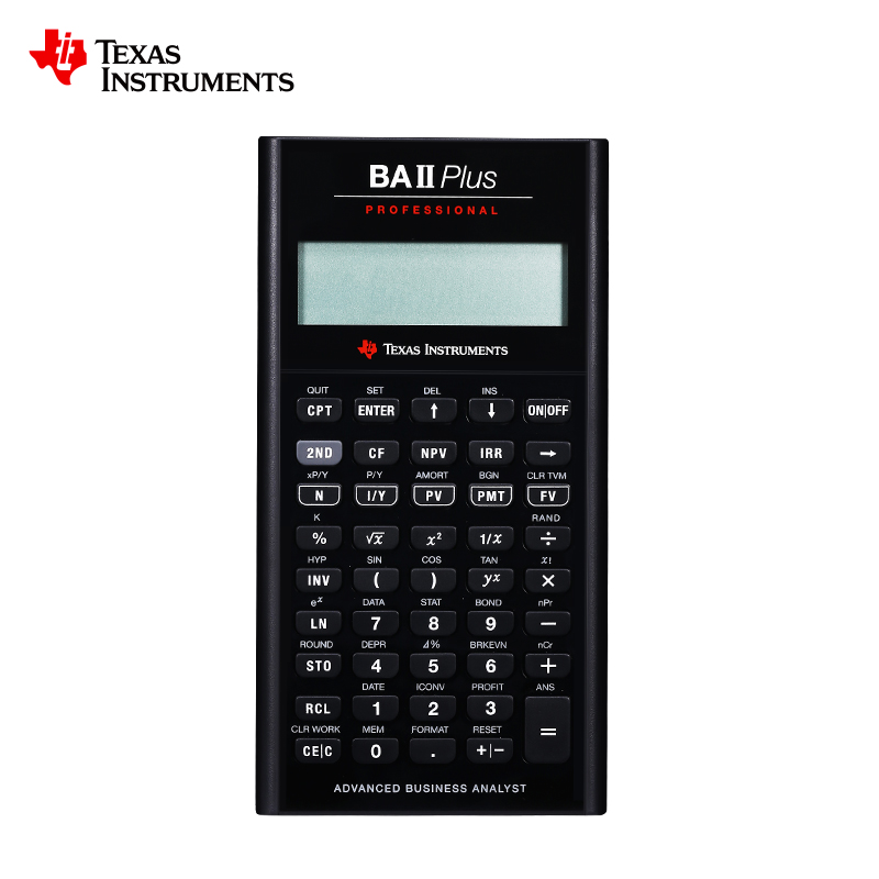 Texas Instruments TI BA II Plus proficiency calculator BAII CFA FRM Financial Financial Financial Financial Financial Computer