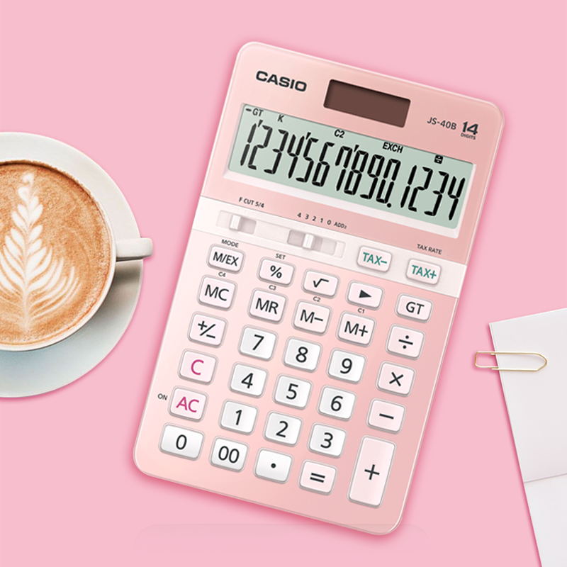 casio CASIOJS-40B Solar business office gift calculator gift box packaging