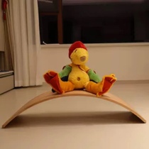 Solid wood balance board childrens large movement sense balance training smart board toddler fitness board seesaw
