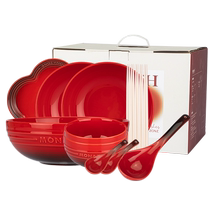 Morden Housewives MONAZONE Red Dish Suit Gift Box Jo Relocation Home Plate Cutlery Newlyweds Wedding Gifts