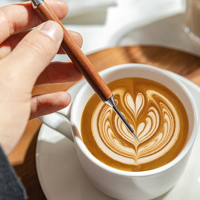 Modern Housewife Latte Art Coffee Latte Art Artifact Stainless Steel Latte Pen Fancy Professional Crochet Needle ເຂັມແກະສະຫຼັກ