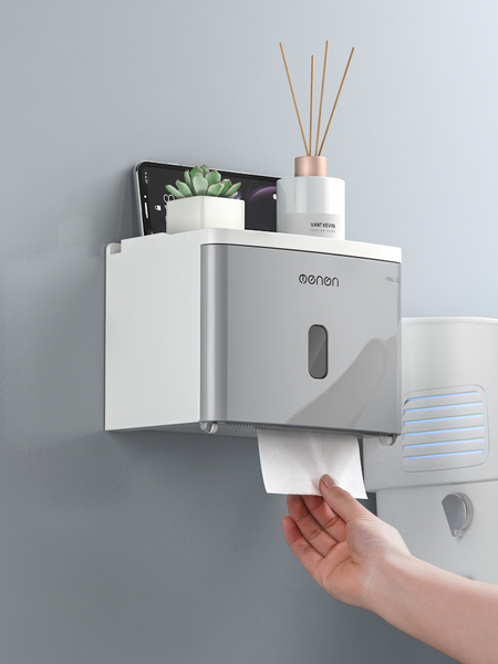 Waterproof Punch-Free Toilet Rack Creative Tissue Box