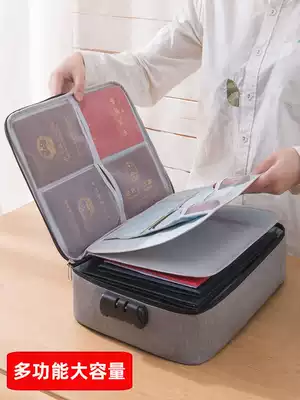 Certificate storage bag box home multi-layer multi-function box certificate document passport card bag finishing bag account book