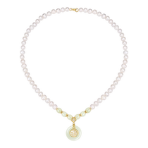 Pearl necklace for mothers middle-aged jewelry safe buckle pendant Mothers Day birthday gift for mother mother-in-law and elders