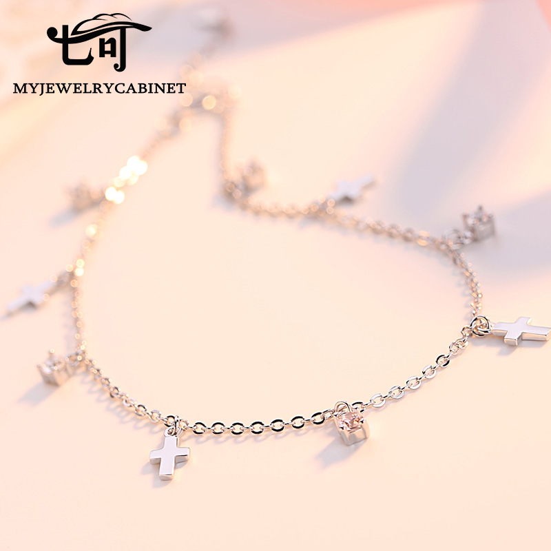 Bracelet de cheville Femme en Argenterie - Ref 3103791 Image 4
