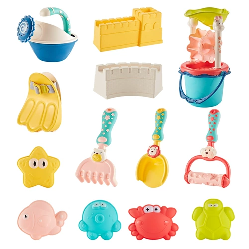 Пляжная детская игрушка для игры с песком, лопата, детское снаряжение, комплект, увеличенная толщина