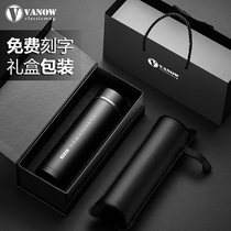 UK Vanow High Grade 316 stainless steel thermos cup men and women business custom lettering printing logo water Cup