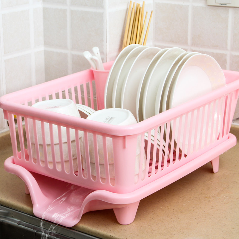 Bowl rack Storage rack Drain bowl rack Kitchen household plastic storage box Dish chopsticks tableware plate drain basket