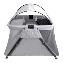 Crib newborn foldable bb bed light portable baby travel bed folding play bed multi-functional mobile