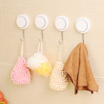 Suction cup stainless steel hook Kitchen bathroom hook pendant No hole no trace hook