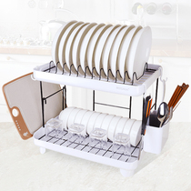 304 stainless steel kitchen bowl rack storage rack drying bowl rack Household drain rack chopsticks storage box knife bowl rack