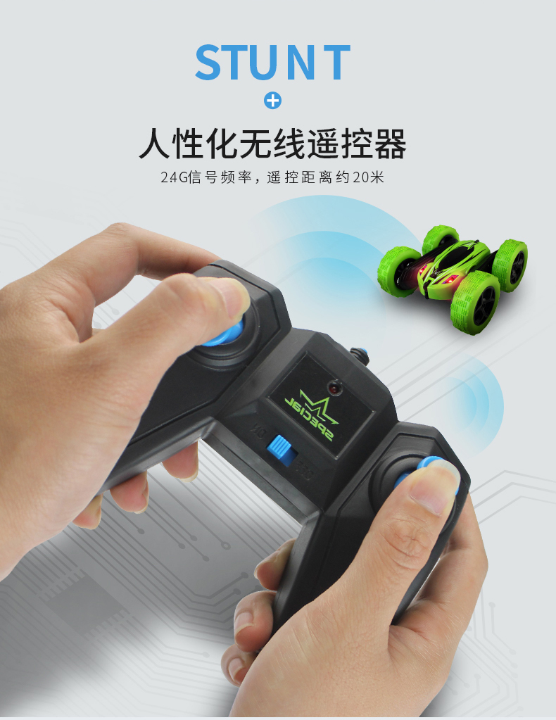 Trẻ em điều khiển từ xa xe đổ dốc đóng thế xe tải sạc không dây điều khiển từ xa xe điện off-road racing boy toy đồ chơi trẻ em