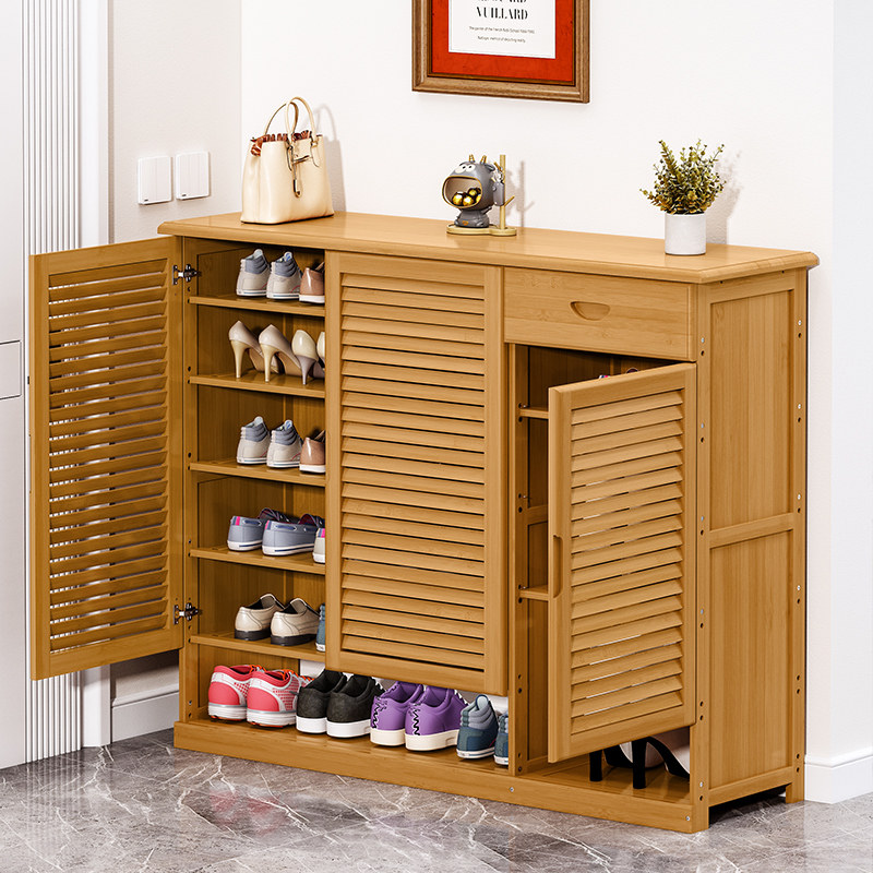 Shoe Cabinet Doorway Large Capacity Modern Minimalist Interior Provincial Space Set Storage Cabinet Nana Bamboo Multilayer Shoe Rack-Taobao