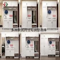 European shoe cabinet modern simple foyer porch Hall Hall partition cabinet coat hanger combination with shoe changer shoe stool shoe cabinet