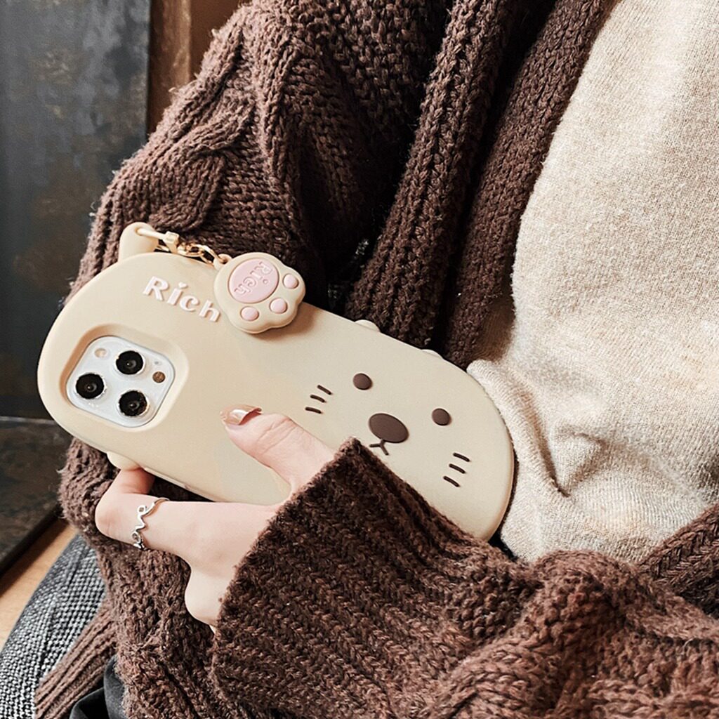 Apple 12 mobile phone protective shell cute cat suitable for 11Pro anti-fall Max all-inclusive X tide brand XS couple XR se2 luxury 12mini simple ins soft 7p female 8pl