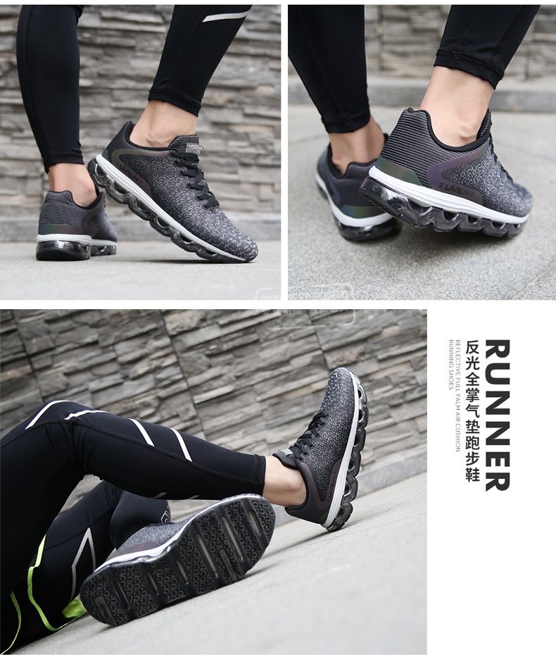 Giày thể thao nam Li Ning giày thể thao mùa hè 2019 mới đầy đủ đệm cọ chạy giày mùa thu lưới thoáng khí giày chạy - Giày chạy bộ khogiaythethao