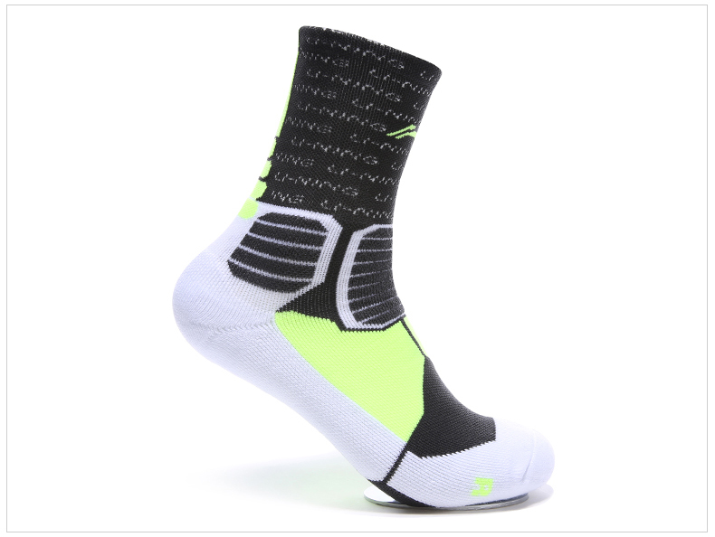Vớ thể thao Li Ning nam và nữ vớ vớ bóng rổ đích thực ẩm ướt trong vớ vớ thoáng khí AWLL036 - Vớ thể thao vớ adidas chính hãng
