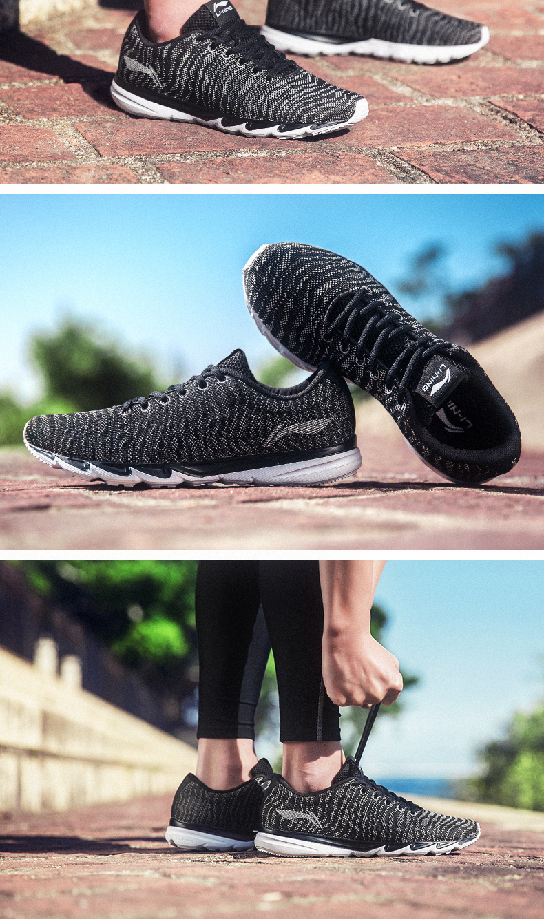 Li Ning giày nam giày thể thao nam đích thực mùa hè 2018 mới giày chạy lưới thoáng khí giày chạy giày thường giày lưới giày thể thao cho bé gái