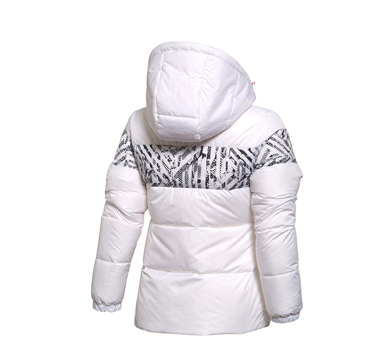 Giải phóng mặt bằng Li Ning xuống áo khoác nữ mùa đông đích thực đào tạo mới gió và độ ẩm thấm ngắn xuống áo khoác của phụ nữ thể thao áo phao cổ lông nam