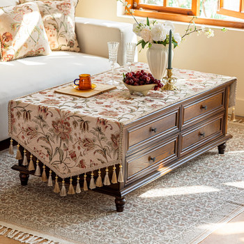 High-end european coffee table tablecloth 2025 new american style