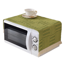 Woven microwave dust cover light luxury Galanz Midea oven dust cover universal bedside table cover cloth