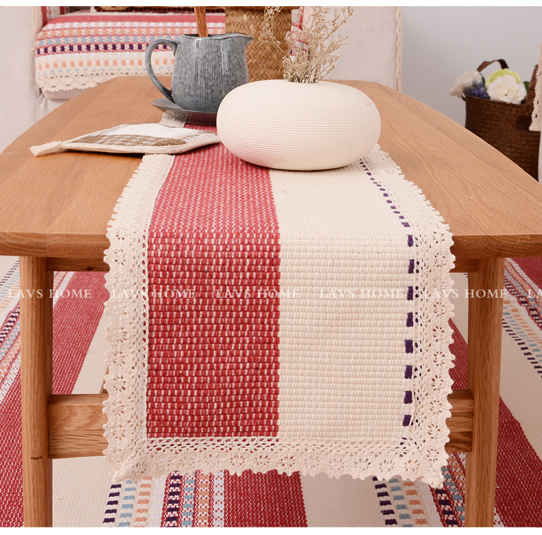 Le Wei Shi vải dệt bảng cờ bàn cà phê bảng vải mat cotton dòng vườn tủ TV vải