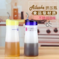 Пластиковая сжимание бутылочки масла в кастрюлю используйте белый медовый соус бутылка соевый соус маленькая бутылка японская бутылка для бутылки с уксусом