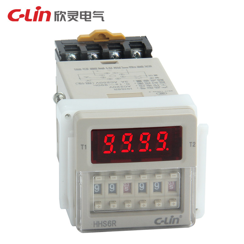 Xinling HHS6R digital display delay relay cycle delay dual setting replacement DH48S-S JSS48A-S