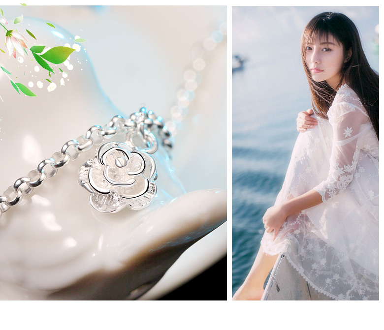 Chaine de cheville Femme en Argenterie - Ref 3102616 Image 10