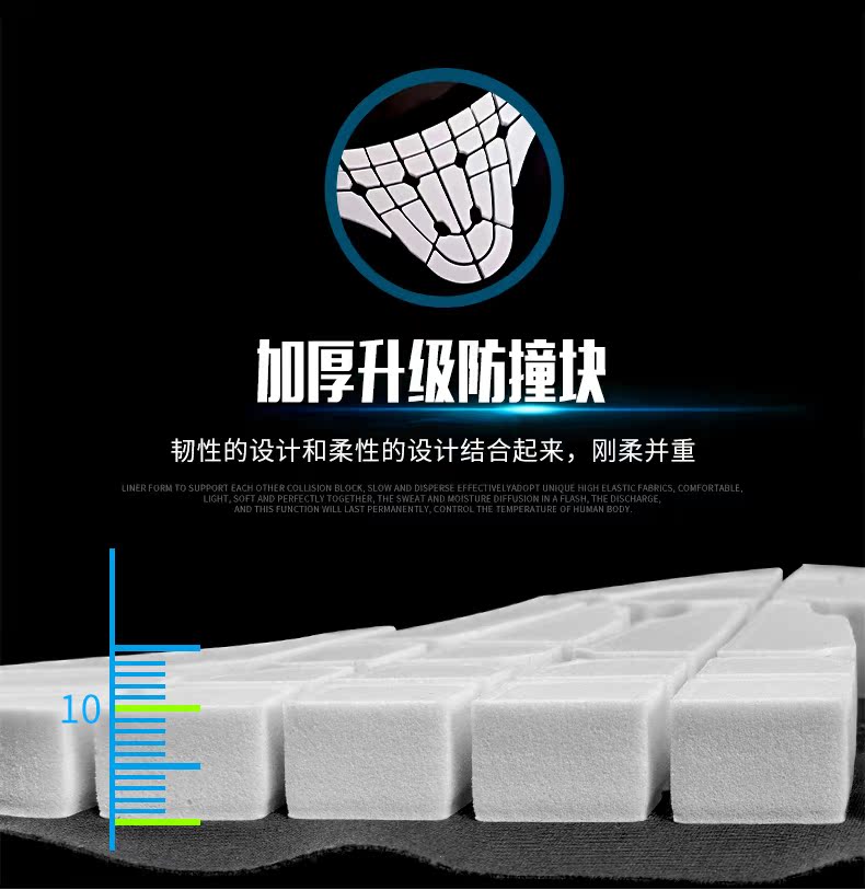 Trẻ em đầu gối miếng đệm thể thao chống vỡ bóng rổ bóng đá tổ ong xà cạp chống va chạm nhanh khô bảo vệ đầu gối dài - Dụng cụ thể thao băng đầu gối đá bóng