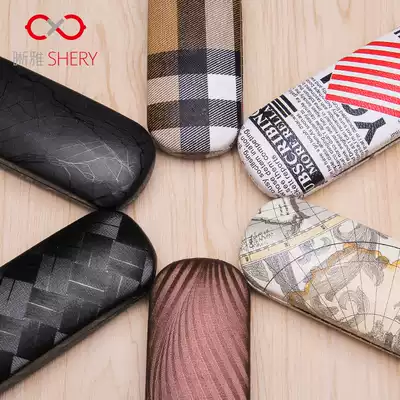 Glasses case Boys and women ins Simple Korean small fresh creative personality anti-pressure portable eye myopia storage box