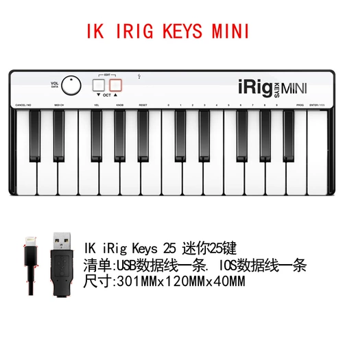 Baofengfeng IK Irig Keys 2 -Second -Generation Keys Pro I/O Ключ 25 Ключ MIDI -клавиатура iPad