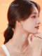 여성용 Dodogogo Pearl 기하학적 원형 귀 단추 가벼운 고급 고급 사교계 스타일 이어링 프랑스 레트로 기질 이어링