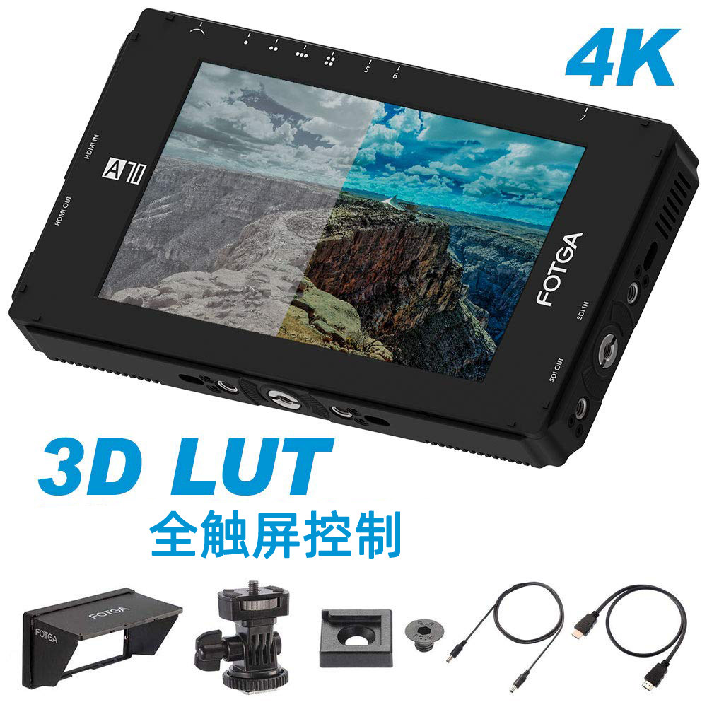 FOTGA A70 7 inch HD Touchscreen Director Video Monitor SDI Camera SLR Camera Monitor