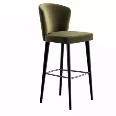 American solid wood bar chair light luxury bar chair simple modern cafe high chair bar chair bar backrest high chair