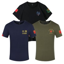 Veterans participating in the war veterans clothes Special Forces T-shirts men and women ice silk cotton embroidery Chinese china short-sleeved shirts