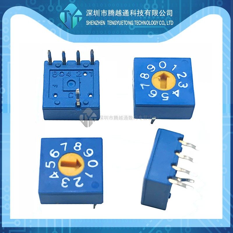 0-9 Rotary Code Code Switch DIP Switch 10 Position PCB Code Switch 8421C Code 4:1 Toggle Switch