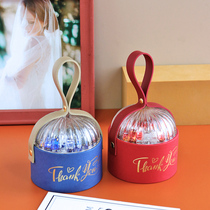 Flower half Li creative Chinese candy box 2021 wedding wedding Net red portable pumpkin festive banquet sugar box gift box