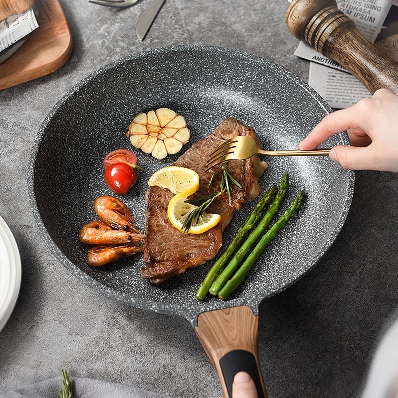 Maifan Stone Pan Non-stick Pan Steak Frying Pan Omelette Household Small Induction Cooker Dedicated Multifunctional Breakfast Pan