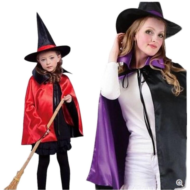 Halloween children's clothing girl's performance The Beatles Witch Clothes Little Witch Cos Parenting Performance Suit-Taobao