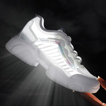 Womens shoes 2022 summer new mesh shoes ladies thin mesh breathable sneakers white hollow mesh casual shoes