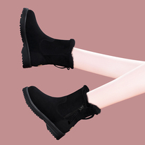 Winter mid-tube snow boots womens boots 2022 new velvet thickened winter flat short boots winter boots thick-soled cotton boots