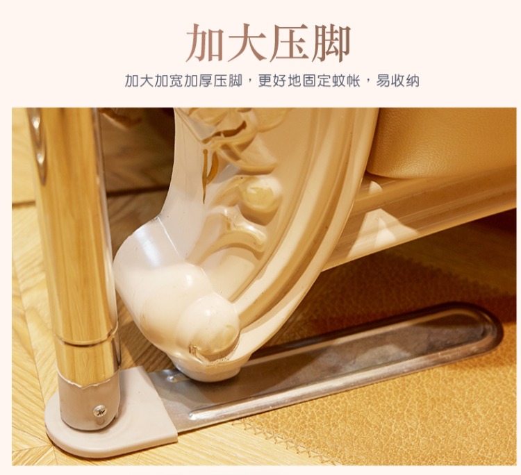 Lưới mới dày telescopic đôi khung mã hóa tòa nhà cần câu sàn Single bed 1.5m1.8m - Lưới chống muỗi màn ngủ hiện đại
