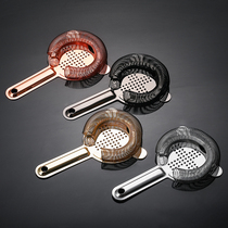 Professional stainless steel bartending ice filter cocktail ice separator filter ice separator mixing cup bar