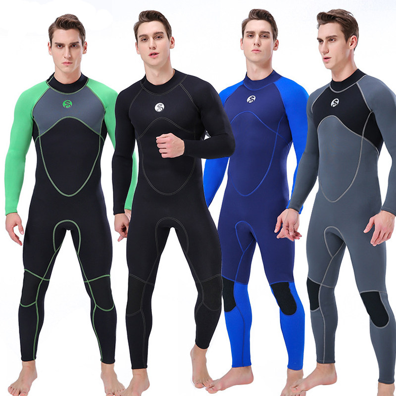 Dive suit male specialized deep submersible 3MM combined cold insulation frogman large number anti - cold and thick surf bathing suit